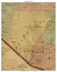 Shrewsbury Township, Pennsylvania 1872 Old Town Map Custom Print - Sullivan Co.