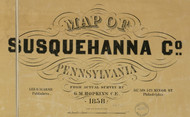 Title of Source Map - Susquehanna Co., Pennsylvania 1858 - NOT FOR SALE - Susquehanna Co.