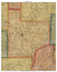 Bridgewater Township, Pennsylvania 1858 Old Town Map Custom Print - Susquehanna Co.