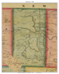 Choconut Township, Pennsylvania 1858 Old Town Map Custom Print - Susquehanna Co.