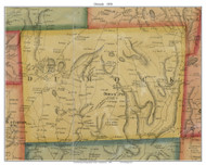 Dimock Township, Pennsylvania 1858 Old Town Map Custom Print - Susquehanna Co.