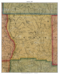 Harford Township, Pennsylvania 1858 Old Town Map Custom Print - Susquehanna Co.
