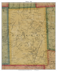 Jackson Township, Pennsylvania 1858 Old Town Map Custom Print - Susquehanna Co.