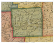 Jessup Township, Pennsylvania 1858 Old Town Map Custom Print - Susquehanna Co.