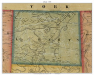 Liberty Township, Pennsylvania 1858 Old Town Map Custom Print - Susquehanna Co.
