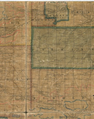Elkland Township, Pennsylvania 1862 Old Town Map Custom Print - Tioga Co.