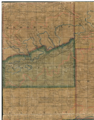 Westfield Township, Pennsylvania 1862 Old Town Map Custom Print - Tioga Co.