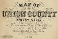 Title of Source Map - Union Co., Pennsylvania 1856 - NOT FOR SALE - Union Co.