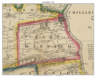 East Buffalo Township, Pennsylvania 1856 Old Town Map Custom Print - Union Co.