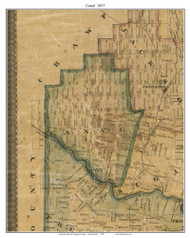Canal Township, Pennsylvania 1857 Old Town Map Custom Print - Venango Co.