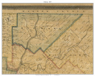 Hickory Township, Pennsylvania 1857 Old Town Map Custom Print - Venango Co.