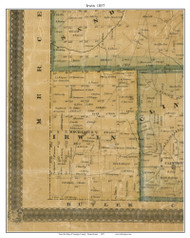 Irwin Township, Pennsylvania 1857 Old Town Map Custom Print - Venango Co.