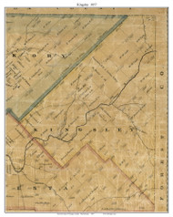 Kingsley Township, Pennsylvania 1857 Old Town Map Custom Print - Venango Co.