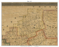 Plum Township, Pennsylvania 1857 Old Town Map Custom Print - Venango Co.