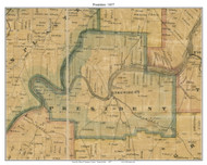 President Township, Pennsylvania 1857 Old Town Map Custom Print - Venango Co.