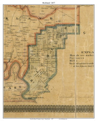 Richland Township, Pennsylvania 1857 Old Town Map Custom Print - Venango Co.