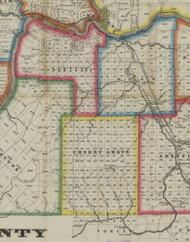 Cherry Grove Township, Pennsylvania 1865 Old Town Map Custom Print - Warren Co. (Barnes)
