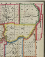 Elk Township, Pennsylvania 1865 Old Town Map Custom Print - Warren Co. (Barnes)