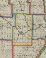 Pittsfield Township, Pennsylvania 1865 Old Town Map Custom Print - Warren Co. (Barnes)