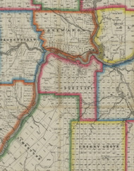 Pleasant Township, Pennsylvania 1865 Old Town Map Custom Print - Warren Co. (Barnes)
