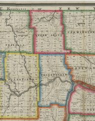 Sugar Grove Township, Pennsylvania 1865 Old Town Map Custom Print - Warren Co. (Barnes)