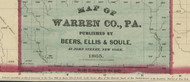 Title of Source Map - Warren Co., Pennsylvania 1865 - NOT FOR SALE - Warren Co. (Beers)