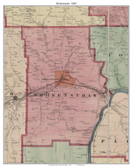 Brokenstraw Township, Pennsylvania 1865 Old Town Map Custom Print - Warren Co. (Beers)