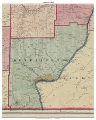 Deerfield Township, Pennsylvania 1865 Old Town Map Custom Print - Warren Co. (Beers)