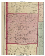 Eldred Township, Pennsylvania 1865 Old Town Map Custom Print - Warren Co. (Beers)