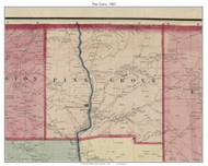 Pine Grove Township, Pennsylvania 1865 Old Town Map Custom Print - Warren Co. (Beers)