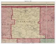 Sugar Grove Township, Pennsylvania 1865 Old Town Map Custom Print - Warren Co. (Beers)