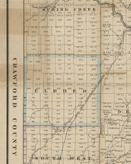 Eldred Township, Pennsylvania 1865 Old Town Map Custom Print - Warren Co.
