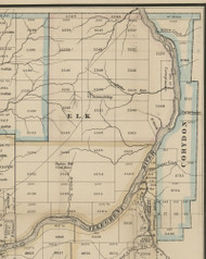 Elk Township, Pennsylvania 1865 Old Town Map Custom Print - Warren Co.