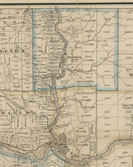 Pine Grove Township, Pennsylvania 1865 Old Town Map Custom Print - Warren Co.