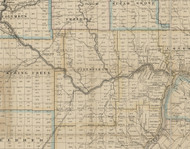 Pittsfield Township, Pennsylvania 1865 Old Town Map Custom Print - Warren Co.