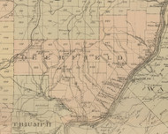 Deerfield Township, Pennsylvania 1882 Old Town Map Custom Print - Warren Co.