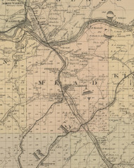 Mead Township, Pennsylvania 1882 Old Town Map Custom Print - Warren Co.