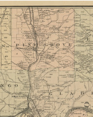Pine Grove Township, Pennsylvania 1882 Old Town Map Custom Print - Warren Co.