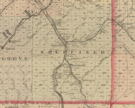 Sheffield Township, Pennsylvania 1882 Old Town Map Custom Print - Warren Co.