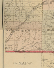Southwest Township, Pennsylvania 1882 Old Town Map Custom Print - Warren Co.