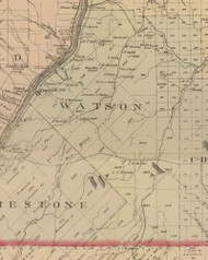 Watson Township, Pennsylvania 1882 Old Town Map Custom Print - Warren Co.