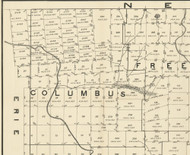 Columbus Township, Pennsylvania 1889 Old Map Custom Print - Warren Co.