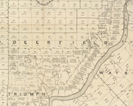 Deerfield Township, Pennsylvania 1889 Old Map Custom Print - Warren Co.