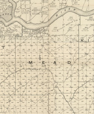 Mead Township, Pennsylvania 1889 Old Map Custom Print - Warren Co.