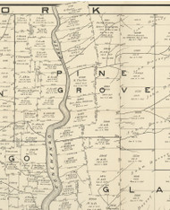Pine Grove Township, Pennsylvania 1889 Old Map Custom Print - Warren Co.