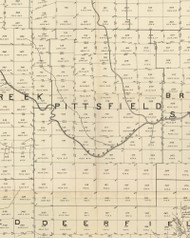 Pittsfield Township, Pennsylvania 1889 Old Map Custom Print - Warren Co.