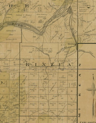 Kinzua Township, Pennsylvania 1900 Old Town Map Custom Print - Warren Co.