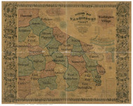 Towns on Source Map - Washington Co., Pennsylvania 1856 - NOT FOR SALE - Washington Co.