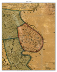 Allen Township, Pennsylvania 1856 Old Town Map Custom Print - Washington Co.