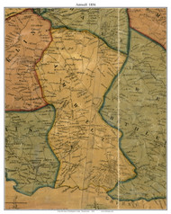 Amwell Township, Pennsylvania 1856 Old Town Map Custom Print - Washington Co.
